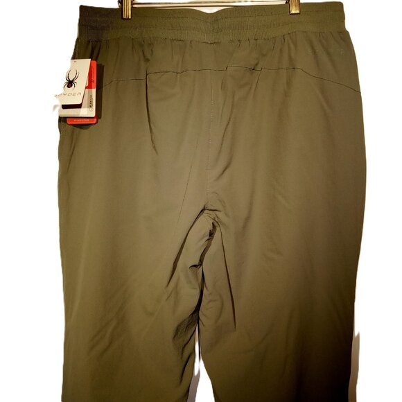 SPYDER Pants  women  XL Fleece lined Jogger  Agave Olive Green Elastic Waist NWT - Picture 9 of 12